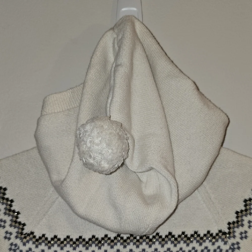 Gymboree Cream and Gray Hooded Cape Poncho Sweater Jacket LOT R1